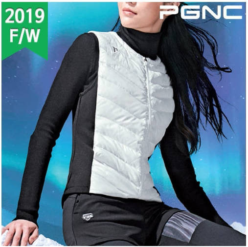 韩国代购pgnc佩吉酷羽毛球服清仓折扣拼色男女保暖鹅绒马甲背心