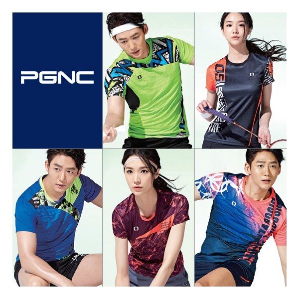 韩国羽毛球服PGNC速干透气