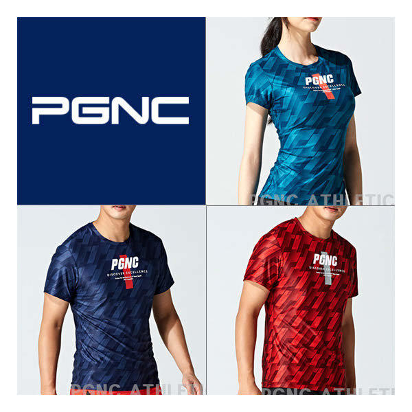 韩国代购佩吉酷pgnc羽毛球服男女轻聊版品牌logo字母速干短袖t恤