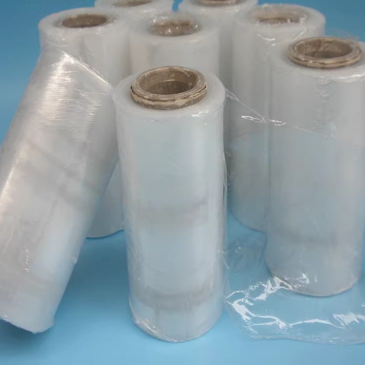PE拉伸膜环保电线缠绕膜防盗保鲜包装膜宽10CM保护膜13元/公斤