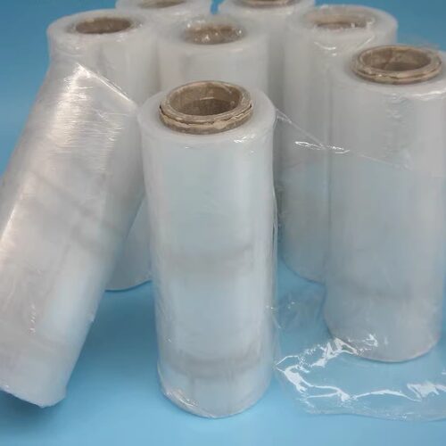 PE拉伸膜环保电线缠绕膜防盗保鲜包装膜宽10CM保护膜13元/公斤