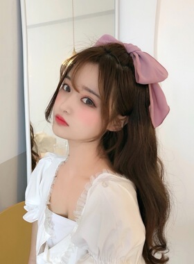 明星同款发绳网红大蝴蝶结夏天发圈扎马尾皮筋皮套东大门头花发饰