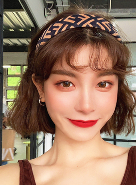 韩国大牌发箍女复古个性潮女百搭宽边头箍束发发捆时尚外出发饰新