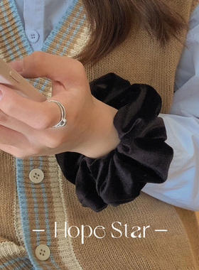 氛围感丝绒大肠发圈头饰高弹力扎头发皮筋发绳女2023年新款头绳