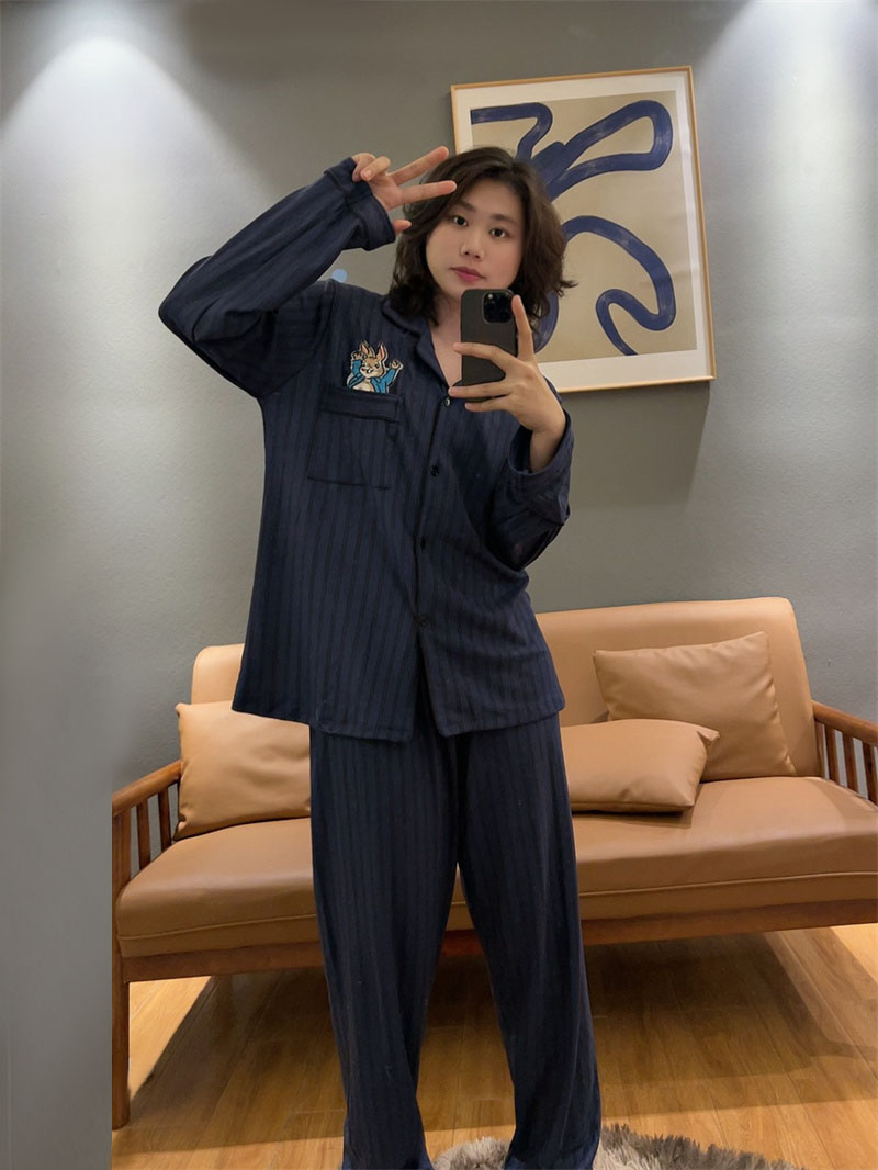 情侣男女冬季保暖新款德绒家居服