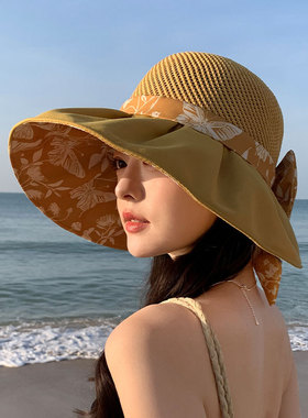 大帽檐防晒帽女夏季防紫外线新款