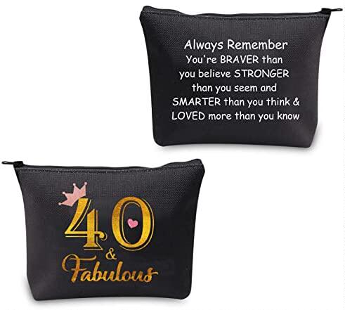 40th birthday gifts makeup bag 40 and fabulous gifts for wom