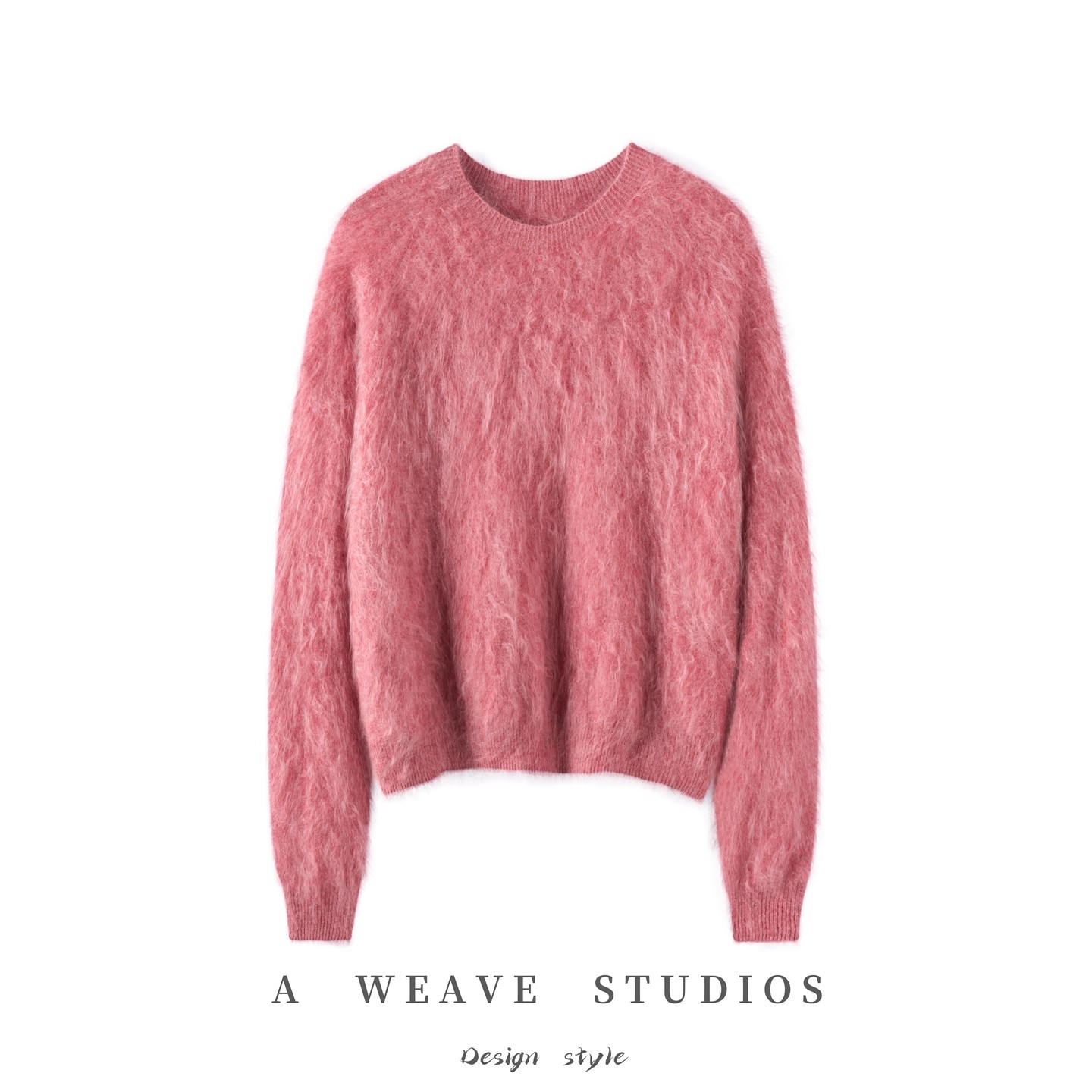 高端轻奢拉绒100%山羊绒衫女圆领一线成衣无缝宽松毛衣时尚针织衫,女装/女士精品,羊绒衫,淘宝优惠券,粉丝福利购,淘宝优惠卷