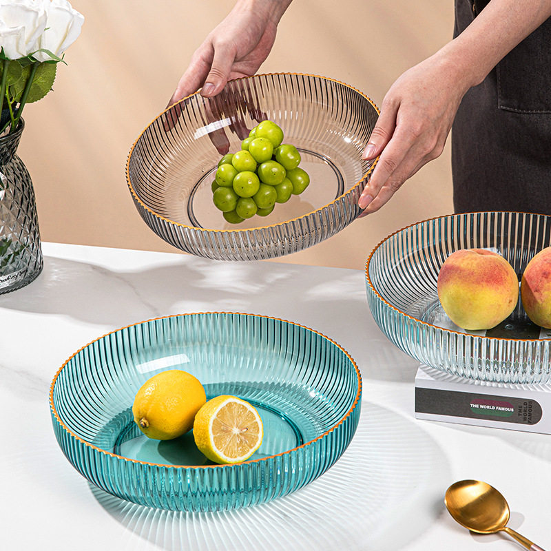 简约时尚水果盘家用客厅茶几零食果蔬收纳盘干果糖果盘圆形大容量,餐饮具,果盆/果盘/果篮,淘宝优惠券,粉丝福利购,淘宝优惠卷