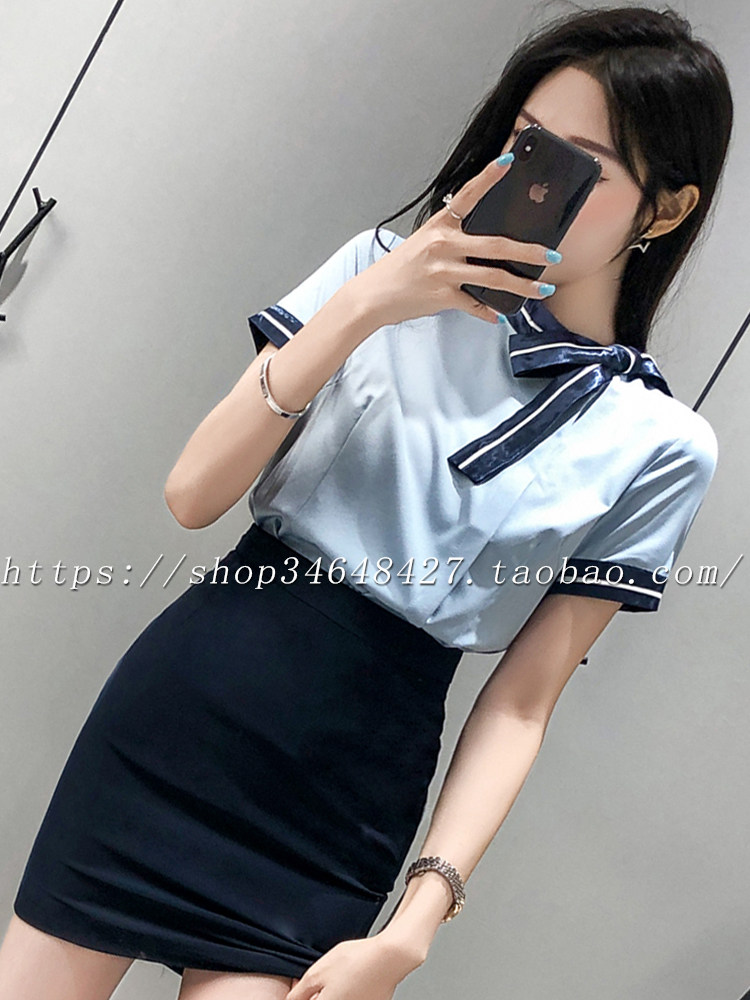 职业装女装轻熟套装酒店前台足浴美容师美容院技师服工作服女夏季