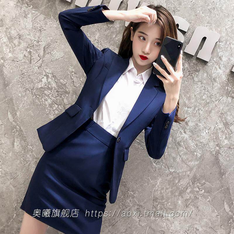 男女同款工作服女总裁西装套装空姐职业装高端大牌航空制服女工装