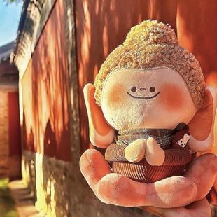 山西大同文创美拉德佛小伴飞天小佛毛绒玩偶挂件钥匙扣招财寓意