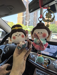 山西大同文创佛小伴飞天小佛毛绒玩偶挂件钥匙扣招财寓意旅游送礼