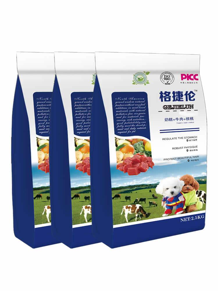 10幼犬专用泰迪狗粮成犬比熊柯基小型犬通用型美毛去泪痕3粮5斤装优惠券