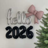2026 new year新年快乐元 hello 旦跨年聚会氛围布置数字气球套装