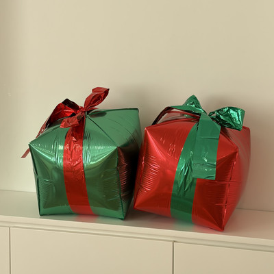 Christmas gift balloons圣诞节装扮装饰氛围礼物4D气球