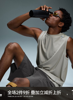 CH凉感速干无袖男t恤夏季美式透气坎肩户外休闲运动健身男生背心