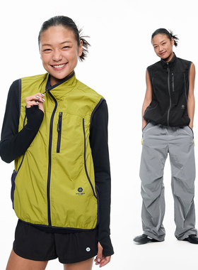 CH防晒透湿透气运动马甲女2026年新外穿叠穿黄色坎肩无袖背心外套