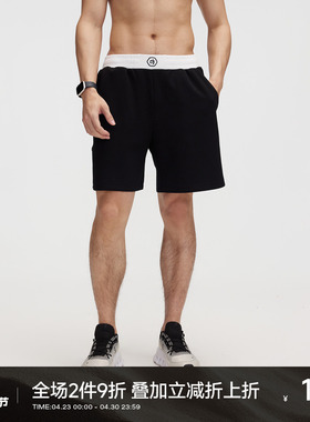 CH莫代尔运动短裤男夏季新款男士健身裤子休闲裤针织跑步五分裤