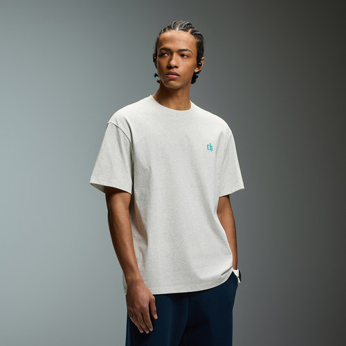 CH吸湿速干凉感抑菌运动短袖男2026新款夏季宽松刺绣logo男士t恤