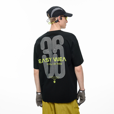 CH凉感抗菌印花短袖T恤男新款