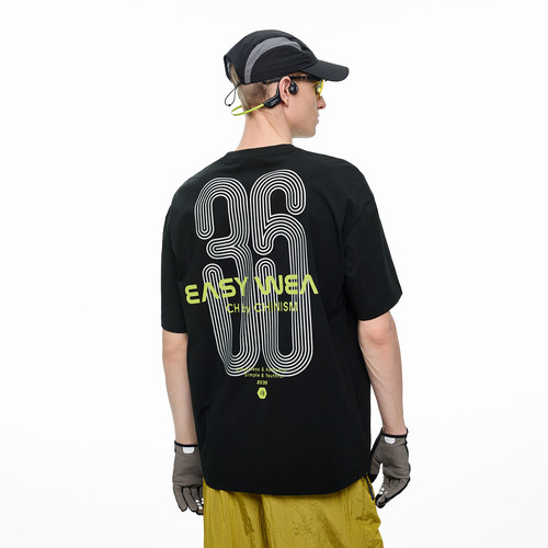 CH凉感抗菌印花短袖T恤男新款