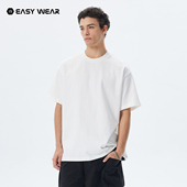纯棉半袖 CH白色重磅短袖 美式 新款 男休闲宽松透气上衣 T恤男夏季