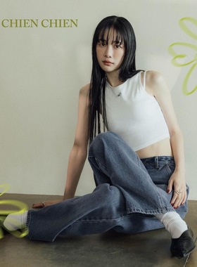 许路儿LUREHSU正品代购小雏菊撞色削肩BRA TOP千千聯名P40009746