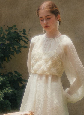 Meier.Q正品代购MQ1A00087緹花透肌感双绑带小背心蕾丝绣花吊带