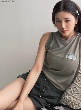 许路儿正品代购LUREHSU R211133美式背心凉爽夏季新品海滩小背心