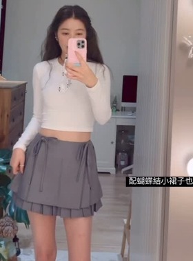 许路儿LUREHSU正品代购R241049选品系列結饰压摺短裙西装百褶制服