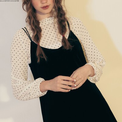 sweetpazzo小清新风点点上衣