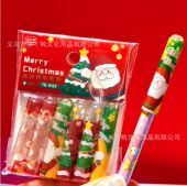 圣诞节笔帽铅笔套小学生专用一年级高颜值铅笔帽女孩装 饰儿童礼物