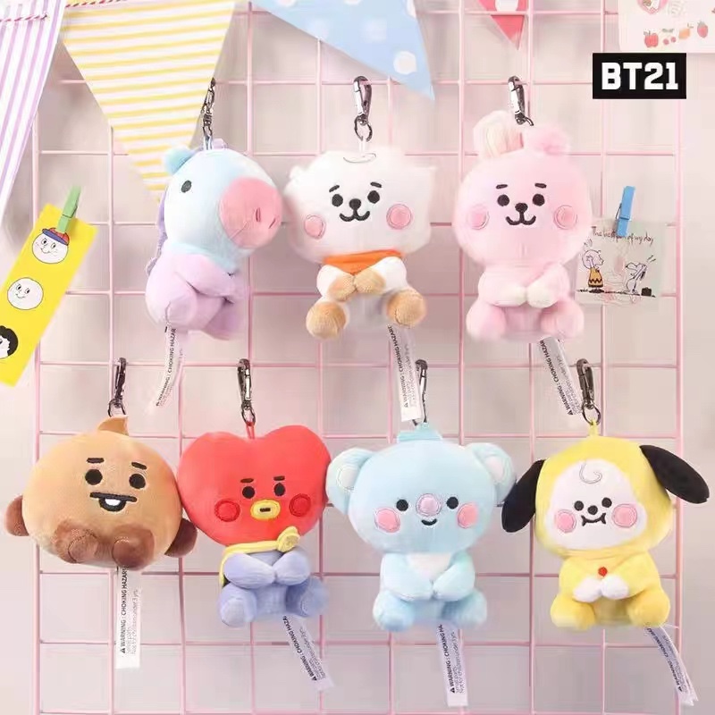 喜物Store韩国防弹少年团bt21动漫卡通周边同款bts玩偶毛绒挂件