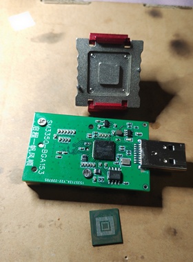 ufs153测试架，主控SM3350支持芯片测试格式化，铝合金探针老化座