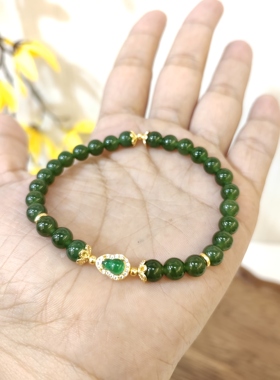 天然和田玉手串女款首饰