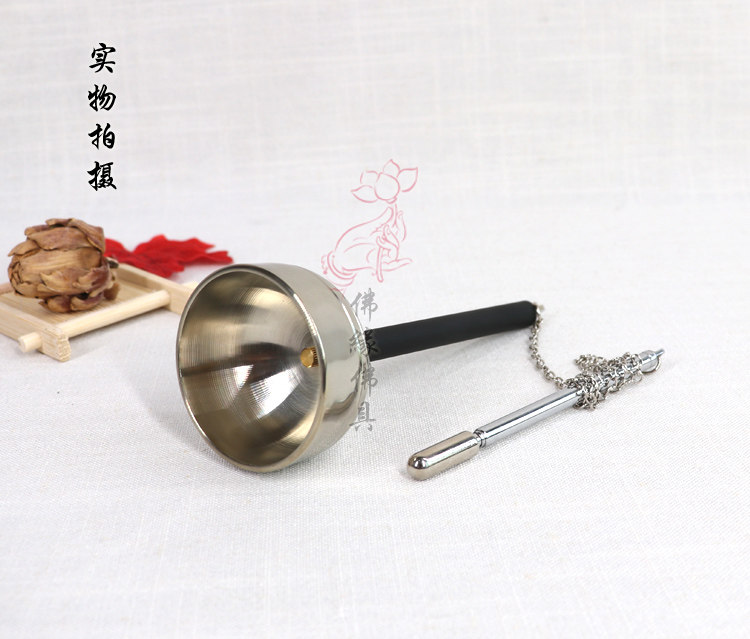 寺庙佛堂法器 台湾特级精品伸缩纯铜引磬 大中小号引罄 小
