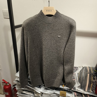 品牌羊绒针织软糯羊毛衣女妈妈秋冬保暖打底衫纯色半高领25052