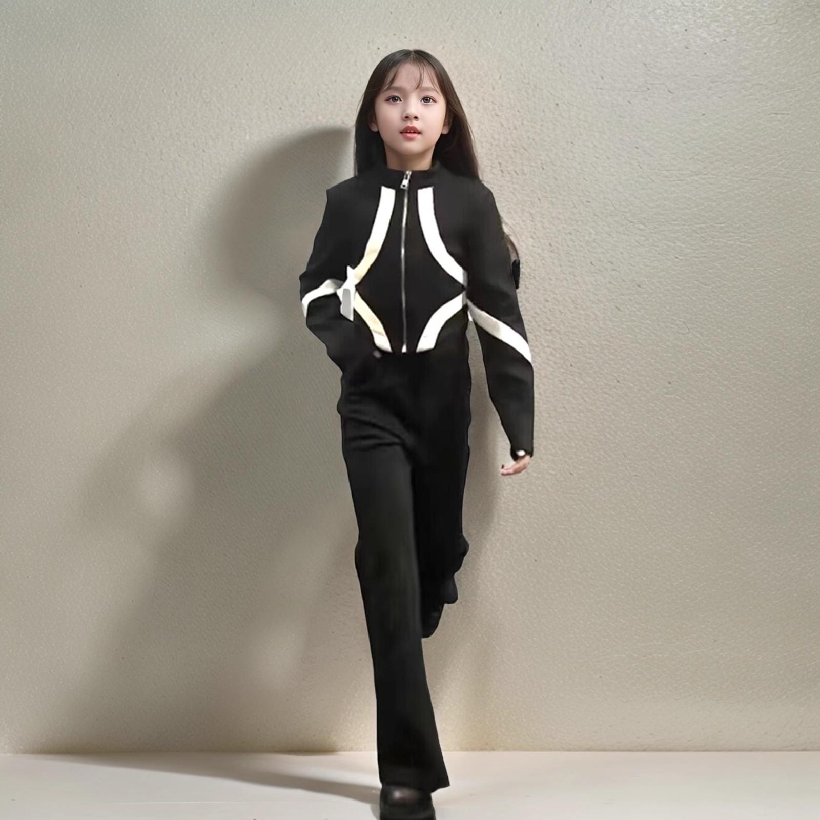 少儿走秀模特练功服演出服时尚