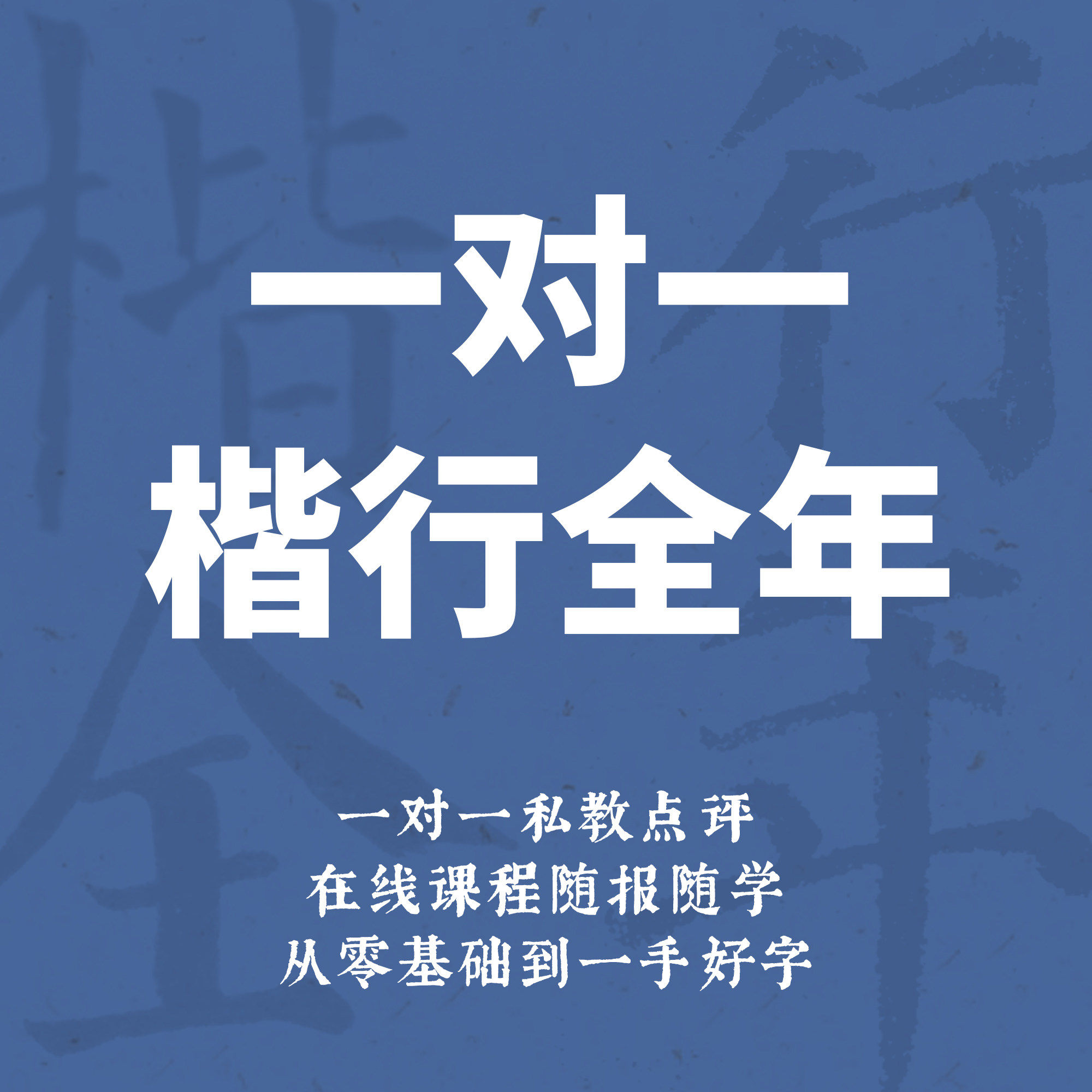 一起练字硬笔书法一对一楷行全年成人零基础初学入门网络课程