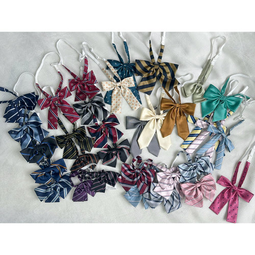 shindek【双十一福利】原创JK领结条纹小花长柄羽根 买二送一