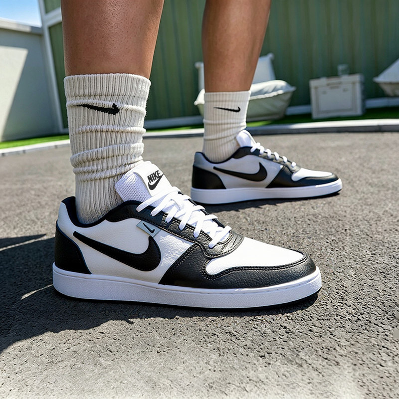 Nike耐克男鞋EBERNON复古篮球风低帮运动休闲鞋板鞋男AQ1775-003