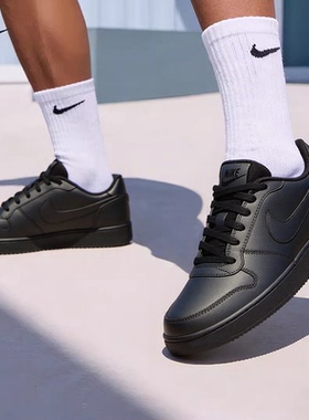 Nike耐克男鞋EBERNON复古篮球风低帮运动休闲鞋板鞋男AQ1775-003