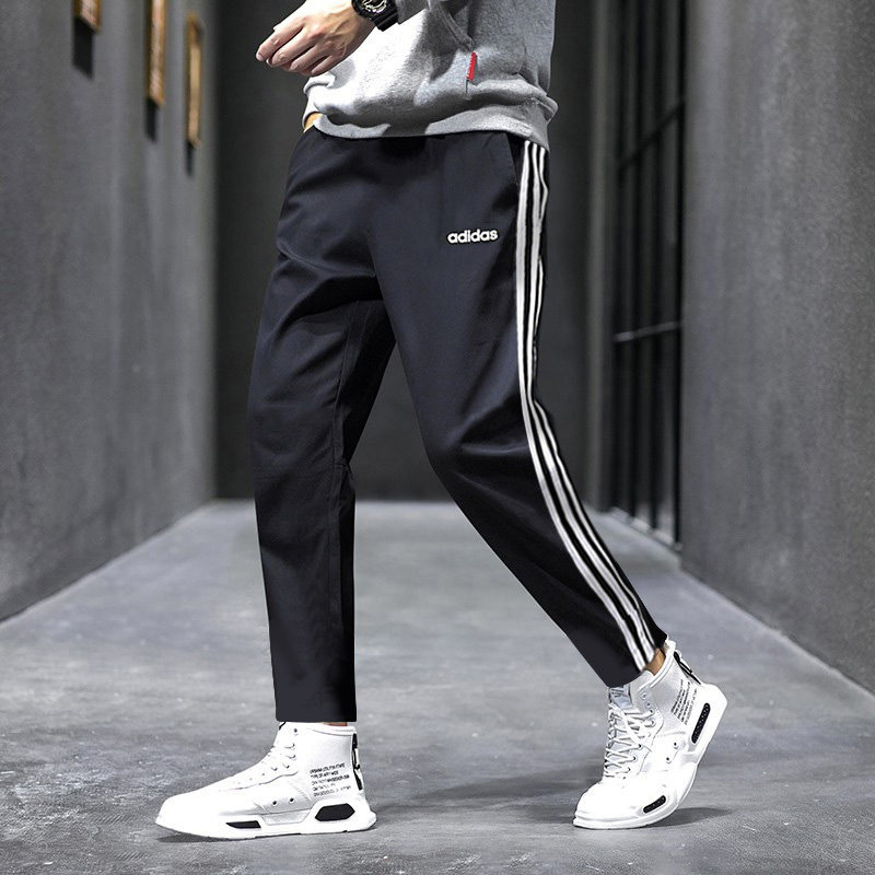 阿迪达斯裤子男官网秋季薄款男裤直筒速干长裤男士运动裤潮fi7164