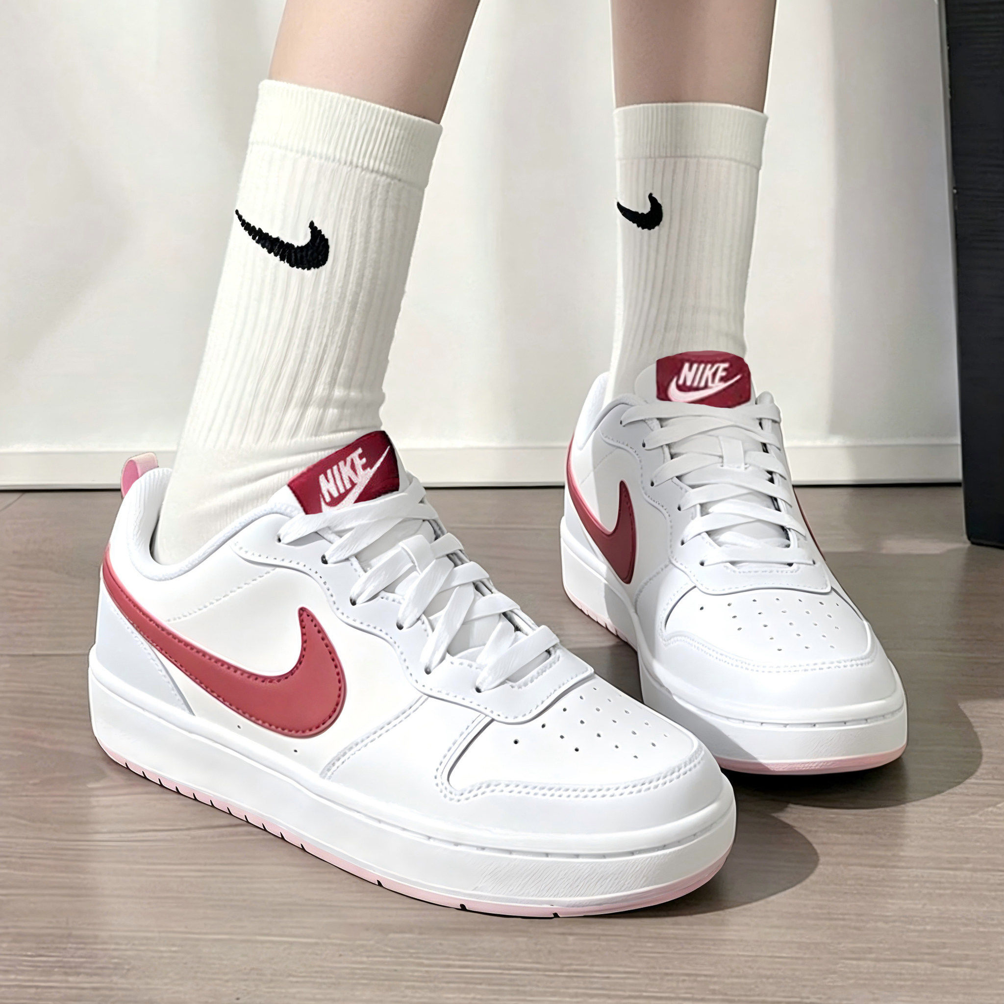 Nike耐克女鞋2026夏季新款官方正品COURT潮流休闲百搭小白鞋板鞋