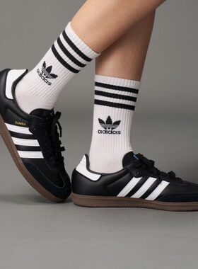 Adidas阿迪达斯三叶草男女鞋新款SAMBA OG休闲鞋板鞋德训鞋B75807