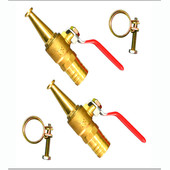 消防卷盘水枪头开关铜枪头全铜高压喷枪自救软管专用消火栓球阀嘴