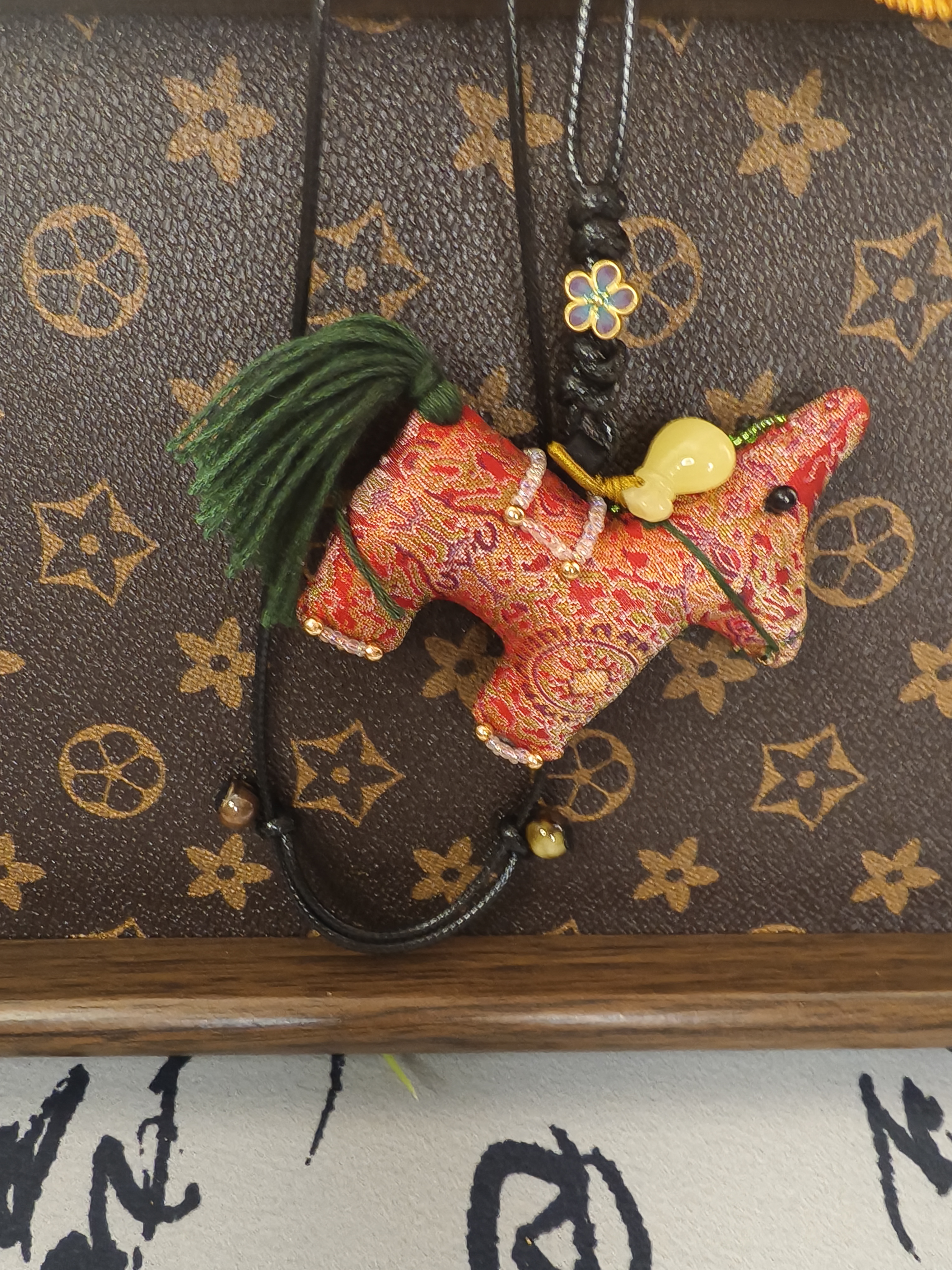 桑蚕丝香云纱香囊葫芦柿子手工小马挂件项链非遗国风配饰送礼佳品