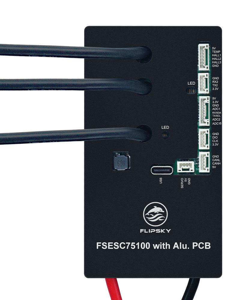 벤자민 브러시리스 ESC 75100 단일 드라이브 알루미늄 베이스 산악 자전거 원격 제어 로봇 전기 스케이트보드 드라이버