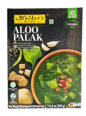Indian ready meals Ready to eat mother's Aloo palak 300g